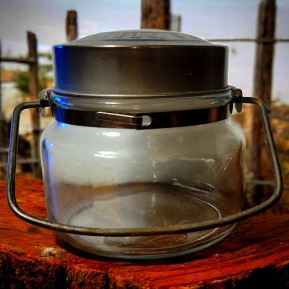 Vtg 2011 Paula Deen Lantern Candle Holder  Herbal Container Apothecary Jar - Picture 3 of 6